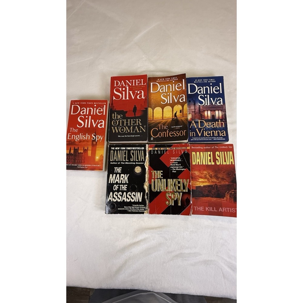 Daniel Silva Spy Thriller Book Lot of 7 Gabriel Allon Paperback Novels